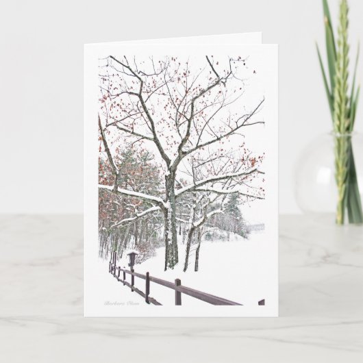 Afspraken in Natuur: Vakantie Groeten Feestdagen Kaart (Voorkant)