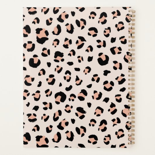 AFSPRAKEN PLANNER LEOPARD PRINT (Achterkant)