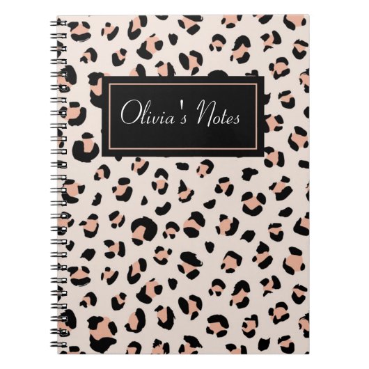AFSPRAKEN PLANNER LEOPARD PRINT NOTITIEBOEK (Voorkant)