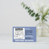 Afspraken rijschool visitekaartje (Staand voorkant)