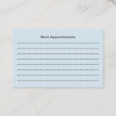 Afspraken rijschool visitekaartje (Achterkant)