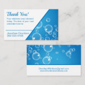 Afsprakendatum vensterreiniger visitekaartje (Voorkant / Achterkant)