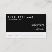 afsprakenkaart afsprakenkaartje (Achterkant)