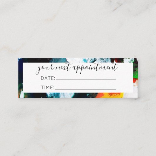 Afsprakenkaartje Mini Visitekaartje (Voorkant)