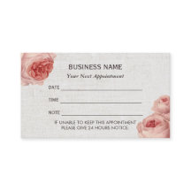 Afsprakenkaartje | Textuur van  Floral Linen