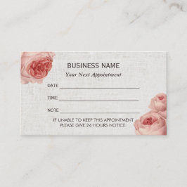 Afsprakenkaartje | Textuur van  Floral Linen