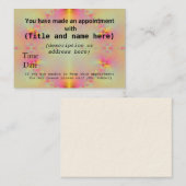 Afsprakenkaartjes (Voorkant / Achterkant)