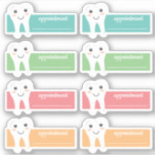 Afsprakenplanner voor tandarts sticker (Voorkant)