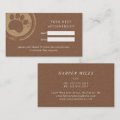 Afsprakenzegel voor de papiermachine visitekaartje (Voorkant / Achterkant)