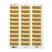Afsstuderen 2026 Gepersonaliseerd Retouradres Etiket (Full Sheet)