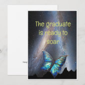 Afsstuderen is klaar om te vliegen aankondiging (Voorkant / Achterkant)