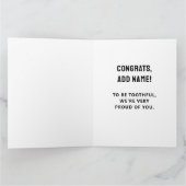Afsstuderen Tandarts Afgestudeerd Gefeliciteerd Kaart (Binnen)