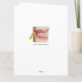 Afsstuderen Tandarts Afgestudeerd Gefeliciteerd Kaart (Achterkant)