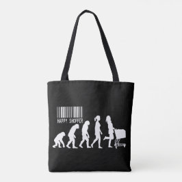 Afstammeling van de Gelukkige Winkelende Vrouw Evo Tote Bag