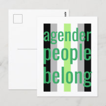 afstammelingen horen bij briefkaart