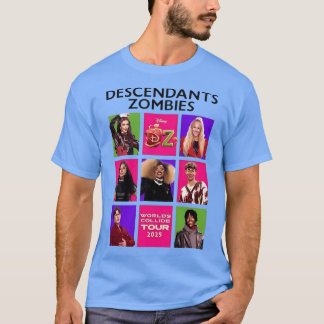 afstammelingen zombies werelden botsen tour 2025 v t-shirt