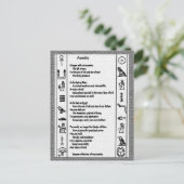 Afstamming Briefkaart (Staand voorkant)