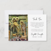 Afstamming van de kruis icoon Orthodoxe begrafenis Bedankkaart (Voorkant)