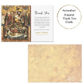 Afstamming van de kruisorthodoxe begrafenis bedankkaart