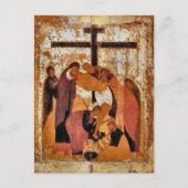 Afstamming van het Kruis Orthodox Christelijk Icoo Briefkaart (Voorkant)