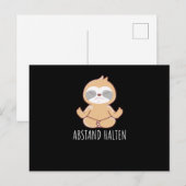 Afstand behouden briefkaart (Voorkant / Achterkant)