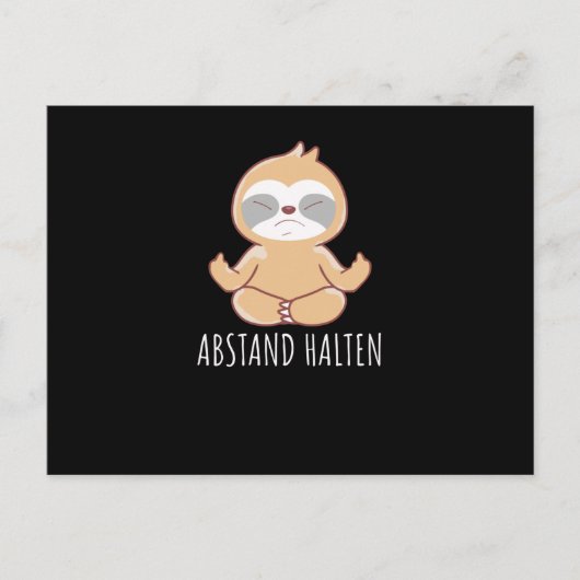 Afstand behouden briefkaart (Voorkant)