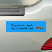 Afstand behouden bumpersticker (Op auto)