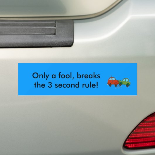 Afstand behouden bumpersticker (Op auto)