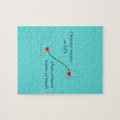 Afstand betekent zo weinig puzzel legpuzzel (Horizontaal)