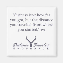 Afstand Gereisd Endurance Quote Magnet