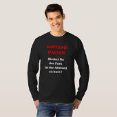 Afstand houden als u de rand van de afstand verkle t-shirt (Voorkant volledig)
