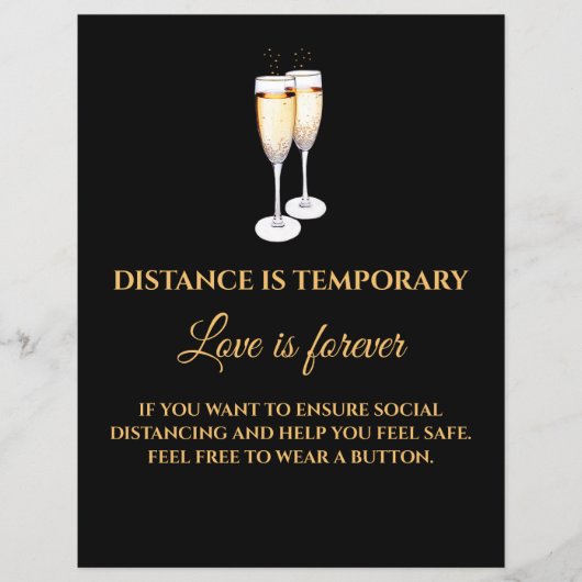 Afstand is tijdelijke liefde voor eeuwig vliegend flyer (Voorkant)