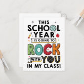 Afstand leren Einde jaar kaart (Voorkant / Achterkant in situ)