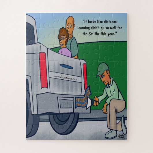 Afstand leren Puzzle 56 stuks Legpuzzel (Verticaal)