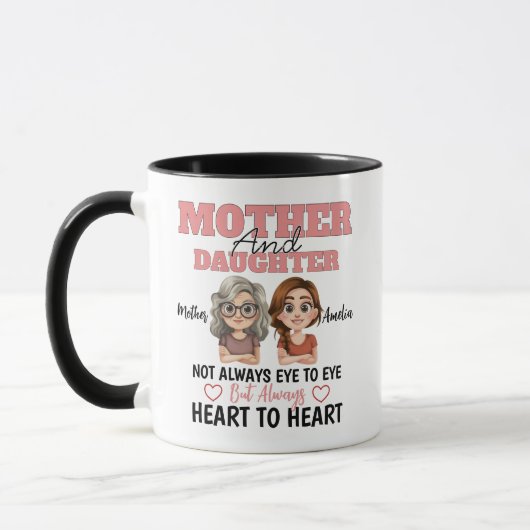 Afstand Moeder Dochter Liefde Hart tot Hart Mok (Links)