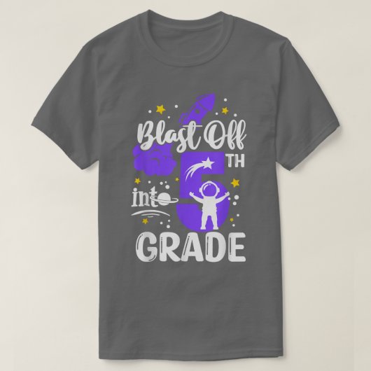 Afstand naar 5e klas t-shirt (Design voorkant)