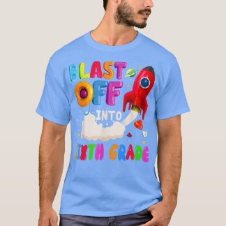 Afstand naar 6e Grade Astronaut Space Star 1st T-shirt