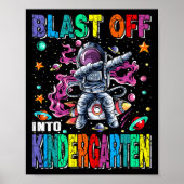 Afstand naar school in kindergarten poster (Voorkant)