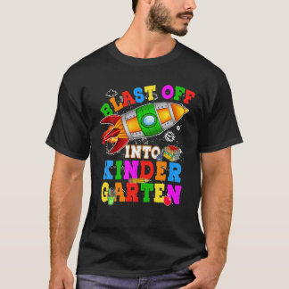 Afstand naar school in kindergarten t-shirt