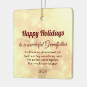 Afstand Prettige feestdagen grootvader Keramisch Ornament (Links)
