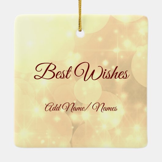 Afstand Prettige feestdagen keramisch Ornament (Achterkant)