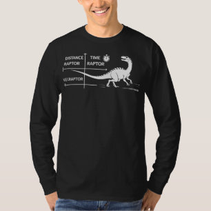 Afstand raptor gedeeld door tijd raptor is gelijk t-shirt