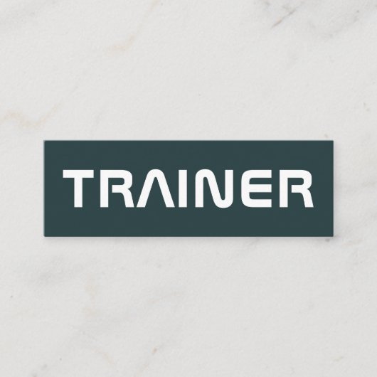 Afstand reusachtige tekstafdekking mini visitekaartje (Voorkant)