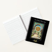 Afstand tot verleden tarot Deck Ace of Coins Monog Notitieboek (Binnen)