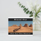 Afstand uit-1 briefkaart (Staand voorkant)