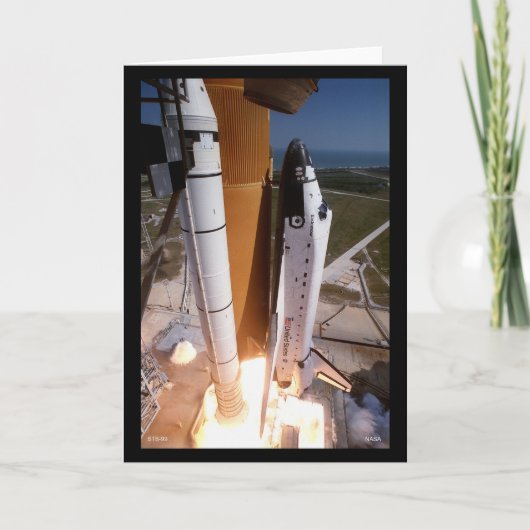 Afstand van de Space Shuttle "Endeavor" Kaart (Voorkant)