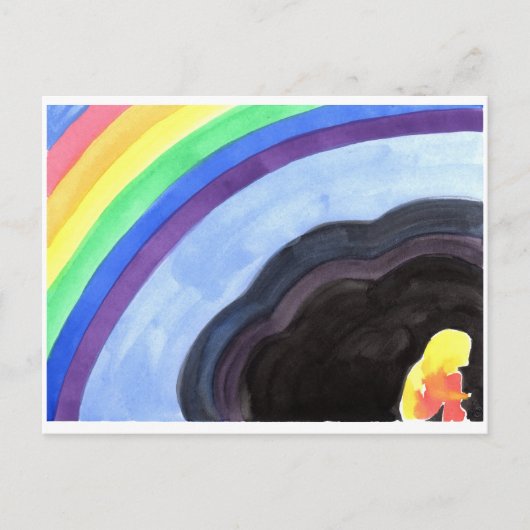 Afstand van het lichte Briefkaart (Voorkant)