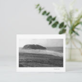 Afstand van het Uitzicht van de Point Sur Light St Briefkaart (Staand voorkant)