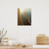 Afstand van het water (avond) poster (Keuken)