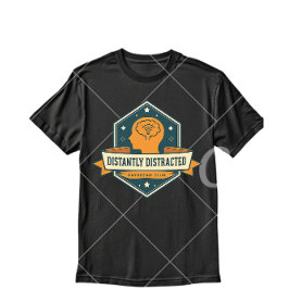 Afstandelijk Afgeleid – Vintage Sarcastische Geest T-shirt
